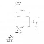 Бра Nowodvorski Lusso Black (Cерия Lusso, Цвет Черный) арт. 11521