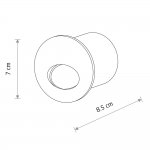 Встраиваемый светильник Nowodvorski Ava Led Black (Cерия Ava Led, Цвет Черный) арт. 11530