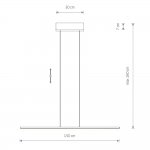 Подвесная люстра Nowodvorski Bar Led M White (Cерия Bar Led M, Цвет Белый) арт. 11581