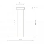 Подвесная люстра Nowodvorski Bar Led S White (Cерия Bar Led S, Цвет Белый) арт. 11583