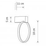 Настенный светильник Nowodvorski Circolo Led XS Black (Cерия Circolo Led XS, Цвет Черный) арт. 11601