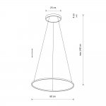 Подвесная люстра Nowodvorski Circolo Led M White (Cерия Circolo Led M, Цвет Белый) арт. 11604
