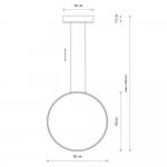Подвесная люстра Nowodvorski Circolo Led M White (Cерия Circolo Led M, Цвет Белый) арт. 11605