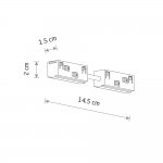 Коннектор для магнитных треков прямой Nowodvorski Lvm White (Cерия Lvm, Цвет Белый) арт. 11628
