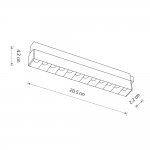 Трековый магнитный светильник Nowodvorski Focus Led White (Cерия Focus Led, Цвет Белый) арт. 11633