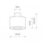 Потолочный cветильник Nowodvorski Santana S Black (Cерия Santana S, Цвет Черный) арт. 11657
