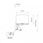 Бра Nowodvorski Santana A Black (Cерия Santana A, Цвет Черный) арт. 11661