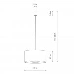 Подвесная люстра Nowodvorski Cedro M Beige (Cерия Cedro M, Цвет Бежевый) арт. 11665