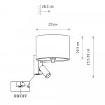 Бра Nowodvorski Cedro A Beige (Cерия Cedro A, Цвет Бежевый) арт. 11668