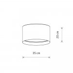 Потолочный cветильник Nowodvorski Cedro S Beige (Cерия Cedro S, Цвет Бежевый) арт. 11670