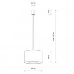 Подвесная люстра Nowodvorski Lago S Gray (Cерия Lago S, Цвет Серый) арт. 11673