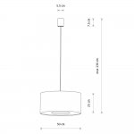 Подвесная люстра Nowodvorski Lago M Gray (Cерия Lago M, Цвет Серый) арт. 11674