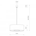 Подвесная люстра Nowodvorski Lago L Gray (Cерия Lago L, Цвет Серый) арт. 11675