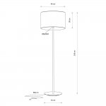 Торшер Nowodvorski Lago Gray (Cерия Lago, Цвет Серый) арт. 11676