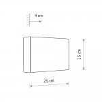 Настенный светильник Nowodvorski Lago B Gray (Cерия Lago B, Цвет Серый) арт. 11678