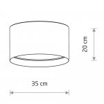 Потолочный cветильник Nowodvorski Lago S Gray (Cерия Lago S, Цвет Серый) арт. 11679