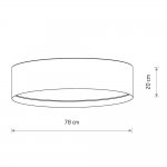 Потолочная люстра Nowodvorski Lago L Gray (Cерия Lago L, Цвет Серый) арт. 11681