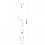 Подвесной светильник Nowodvorski Ceramic Led Gray/Brown/White (Cерия Ceramic Led, Цвет Серый/Коричневый/Белый) арт. 11701