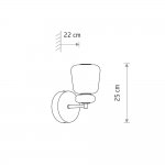 Бра Nowodvorski Ceramic Led Gray/Brown/White (Cерия Ceramic Led, Цвет Серый/Коричневый/Белый) арт. 11703