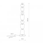 Торшер Nowodvorski Ceramic Led Gray/Brown/White (Cерия Ceramic Led, Цвет Серый/Коричневый/Белый) арт. 11704