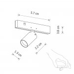Трековый нано светильник Nowodvorski Nano Black (Cерия Nano, Цвет Черный) арт. 11712