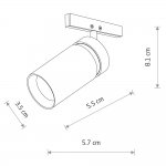 Трековый нано светильник Nowodvorski Nano Black (Cерия Nano, Цвет Черный) арт. 11714