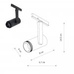 Трековый нано светильник Nowodvorski Nano Black (Cерия Nano, Цвет Черный) арт. 11715