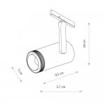 Трековый нано светильник Nowodvorski Nano Black (Cерия Nano, Цвет Черный) арт. 11716
