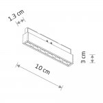 Трековый нано светильник Nowodvorski Nano Black (Cерия Nano, Цвет Черный) арт. 11718
