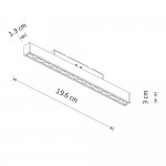 Трековый нано светильник Nowodvorski Nano Black (Cерия Nano, Цвет Черный) арт. 11720