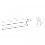 Шинопровод для магнитных треков Nowodvorski Nano Lvm Black (Cерия Nano, Цвет Черный) арт. 11724