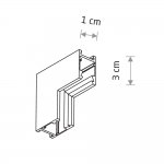 Коннектор для магнитных треков вертикальный Nowodvorski Nano Inside Black (Cерия Nano Inside, Цвет Черный) арт. 11728