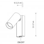 Настенный светильник Nowodvorski Fourty Wall Umbra Gray (Cерия Fourty, Цвет Темно-серый) арт. 11766