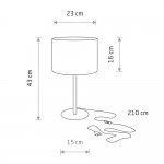 Настольная лампа Nowodvorski Hotel Mood Gray (Cерия Hotel Mood, Цвет Серый) арт. 11786