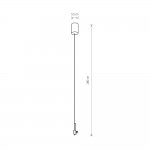 Подвесной комплект для магнитных треков Nowodvorski Lvm White (Cерия Lvm, Цвет Белый) арт. 11803