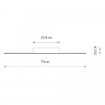 Потолочный cветильник Nowodvorski Giavellotto Led S Black (Cерия Giavellotto Led S, Цвет Черный) арт. 11886