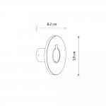 Уличный настенный светильник Nowodvorski Серия Axion Led (Аксион Лед) Цвет Graphite (Графит) арт. 11937