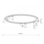 Потолочная люстра Nowodvorski Fourty Round VII Umbra Blue (Cерия Fourty VII, Модель круглая, Цвет Темно-синий) арт. 11947