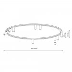 Потолочная люстра Nowodvorski Fourty Round IX White (Cерия Fourty IX, Модель круглая, Цвет Белый) арт. 11951