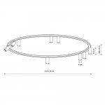 Потолочная люстра Nowodvorski Fourty Round IX Beige (Cерия Fourty IX, Модель круглая, Цвет Бежевый) арт. 11954