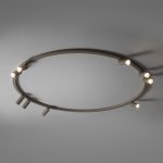 Потолочная люстра Nowodvorski Fourty Round IX Beige (Cерия Fourty IX, Модель круглая, Цвет Бежевый) арт. 11954