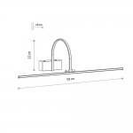 Подсветка для картин Nowodvorski Artline M White (Cерия Artline M, Цвет Белый) арт. 11956