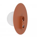 Настенный светильник Nowodvorski Серия Saturn M (Сатурн М) Цвет Terracotta (Терракот) арт. 12437