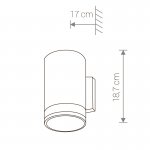 Уличный настенный светильник Nowodvorski ROCK I 3405