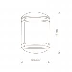 Уличный настенный светильник Nowodvorski QUARTZ I 3411