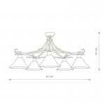 Люстра потолочная Nowodvorski FLORES V 3528