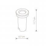 Уличный грунтовый светильник Nowodvorski MON 4454