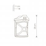 Уличный настенный светильник Nowodvorski DON S 4687