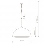 Светильник подвесной Nowodvorski HEMISPHERE WHITE L 4856