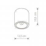 Накладной светильник Nowodvorski Downlight Silver (Cерия Downlight, Цвет Серебро) арт. 4867